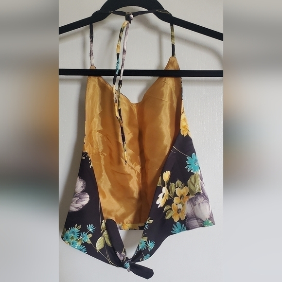 Vintage 1970 3 pieces set, size 6, black floral - Picture 6 of 13